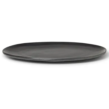 Flow tallerken 27 cm - Black - Ferm Living