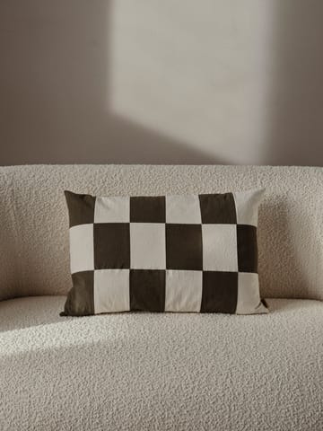 Fold patchwork putetrekk 40x60 cm - Dark Olive -undyed - Ferm Living