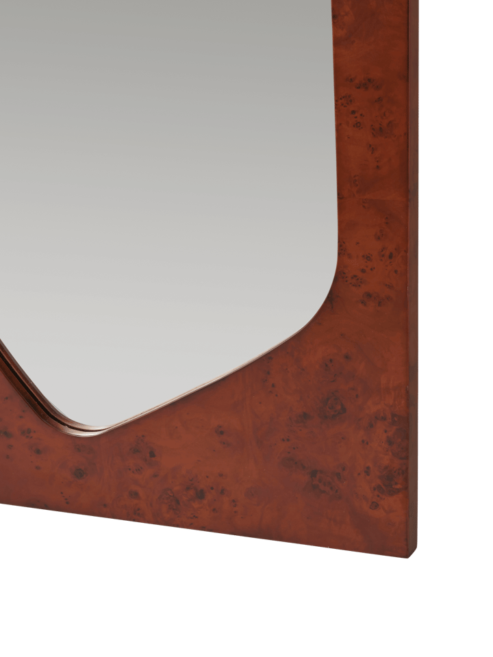 Folia speil, Dark stained burl, 135 cm Ferm Living
