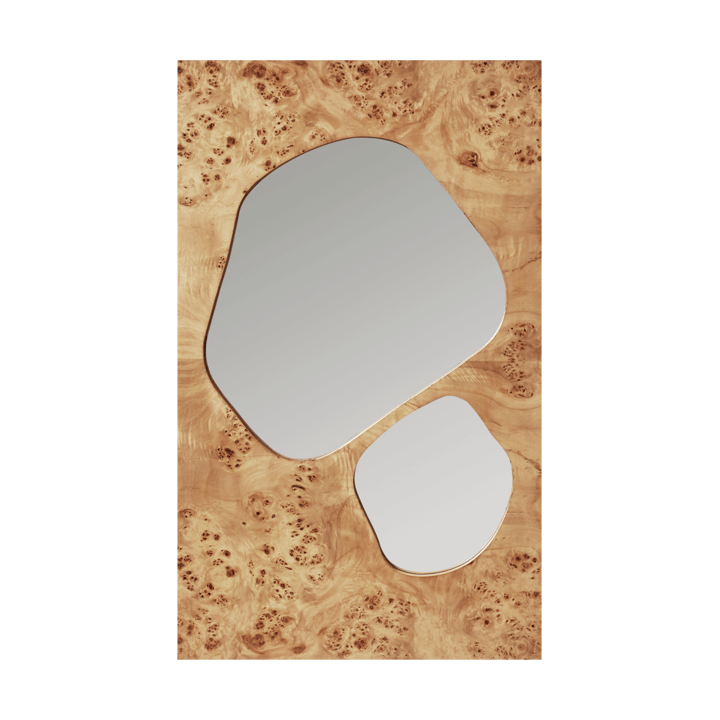 Folia speil - Natural burl, 82 cm - Ferm Living