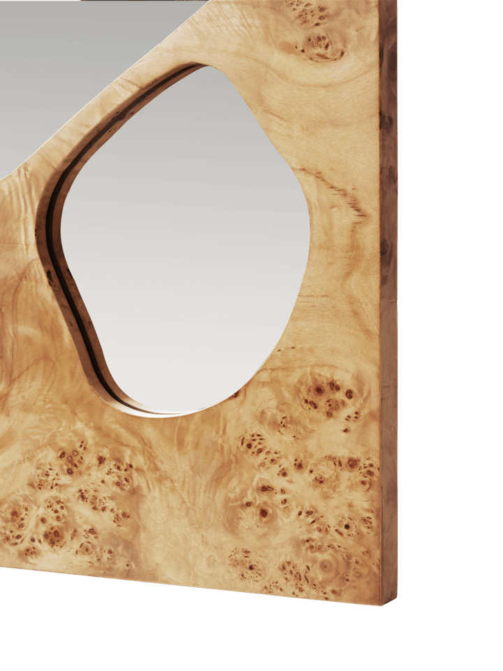Folia speil, Natural burl, 82 cm Ferm Living