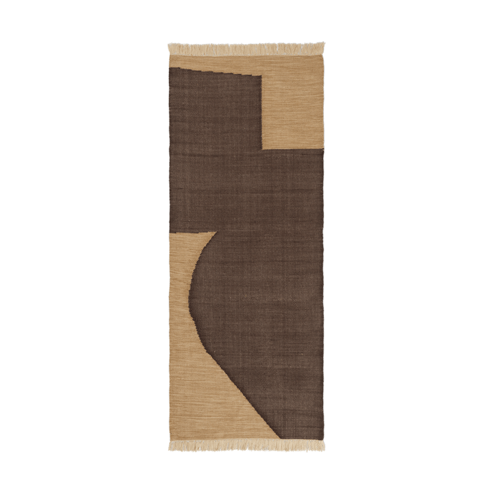 Forene entréteppe - Tan-Chocolate, 80x200 cm - Ferm LIVING