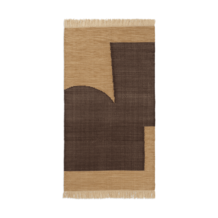 Forene teppe - Tan-Chocolate, 80x140 cm - Ferm Living