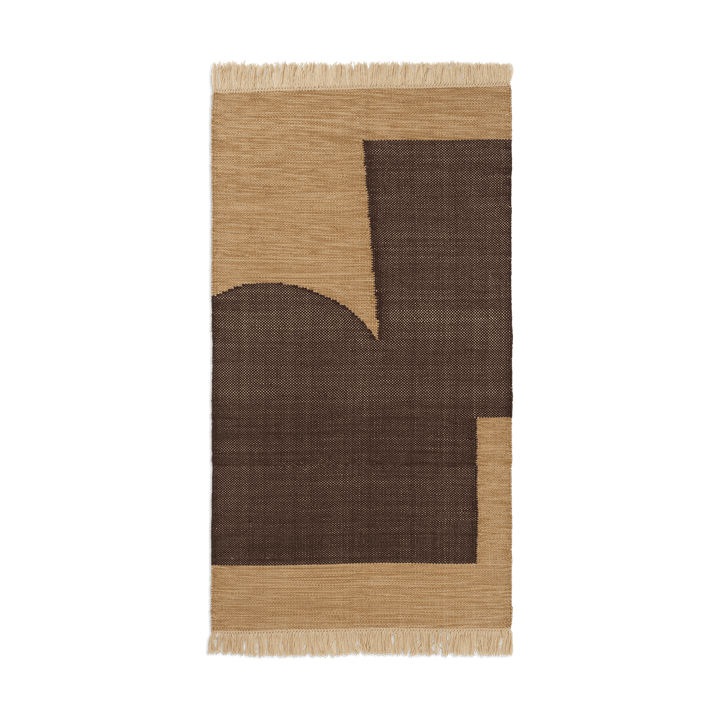 Forene teppe - Tan-Chocolate, 80x140 cm - Ferm LIVING