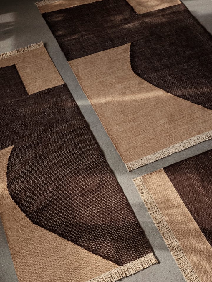 Forene teppe, Tan-Chocolate, 80x140 cm Ferm Living