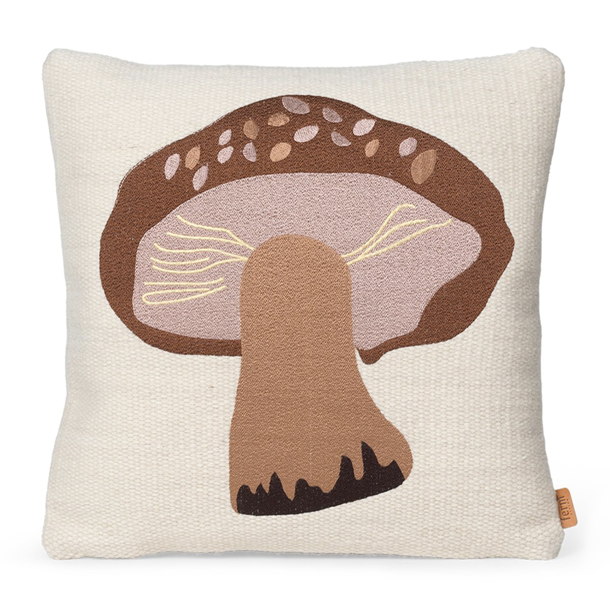 Bilde av ferm LIVING Forest brodert pute 40 x 40 cm Porcini