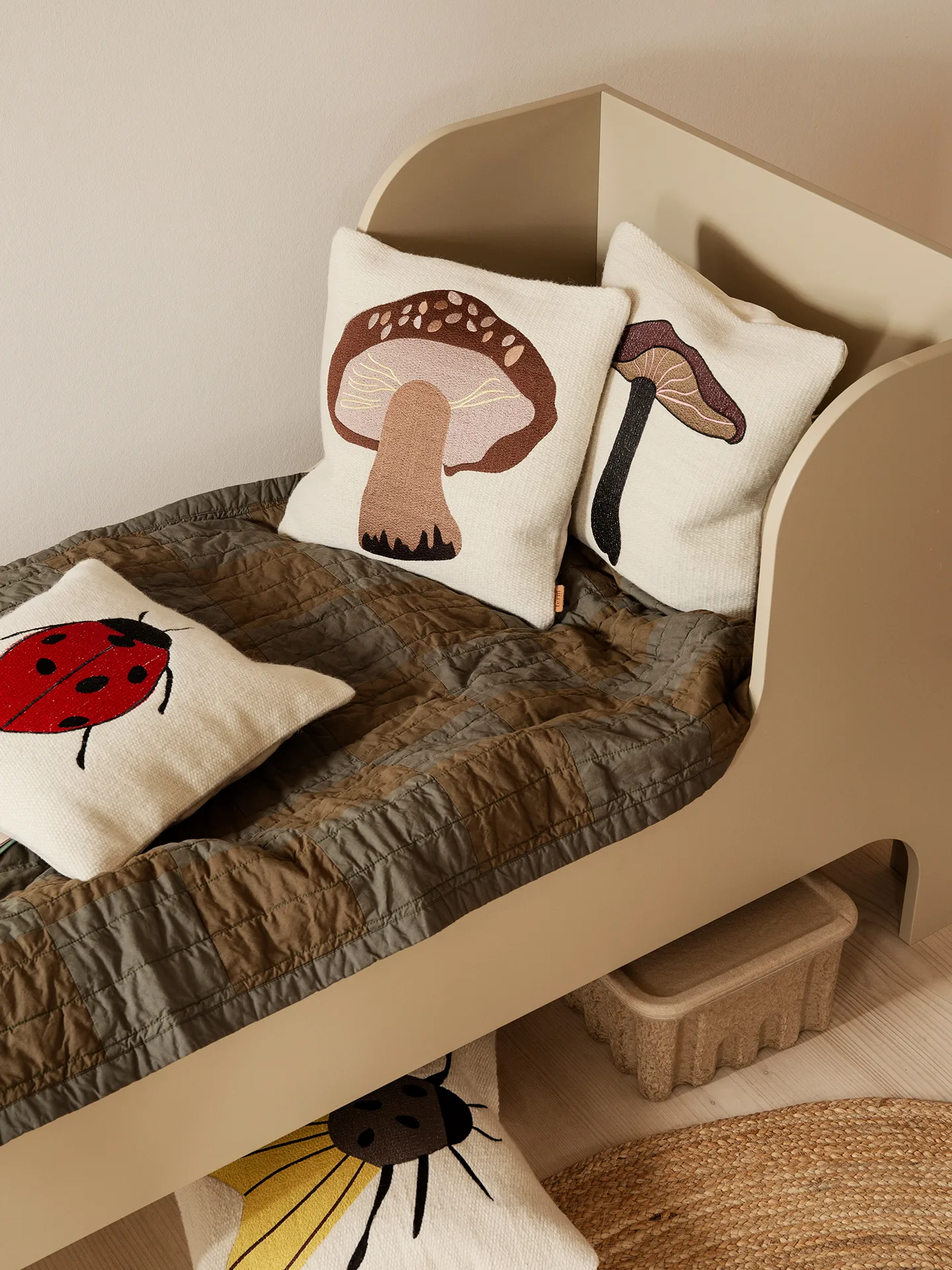 Forest brodert pute 40 x 40 cm, Porcini Ferm Living