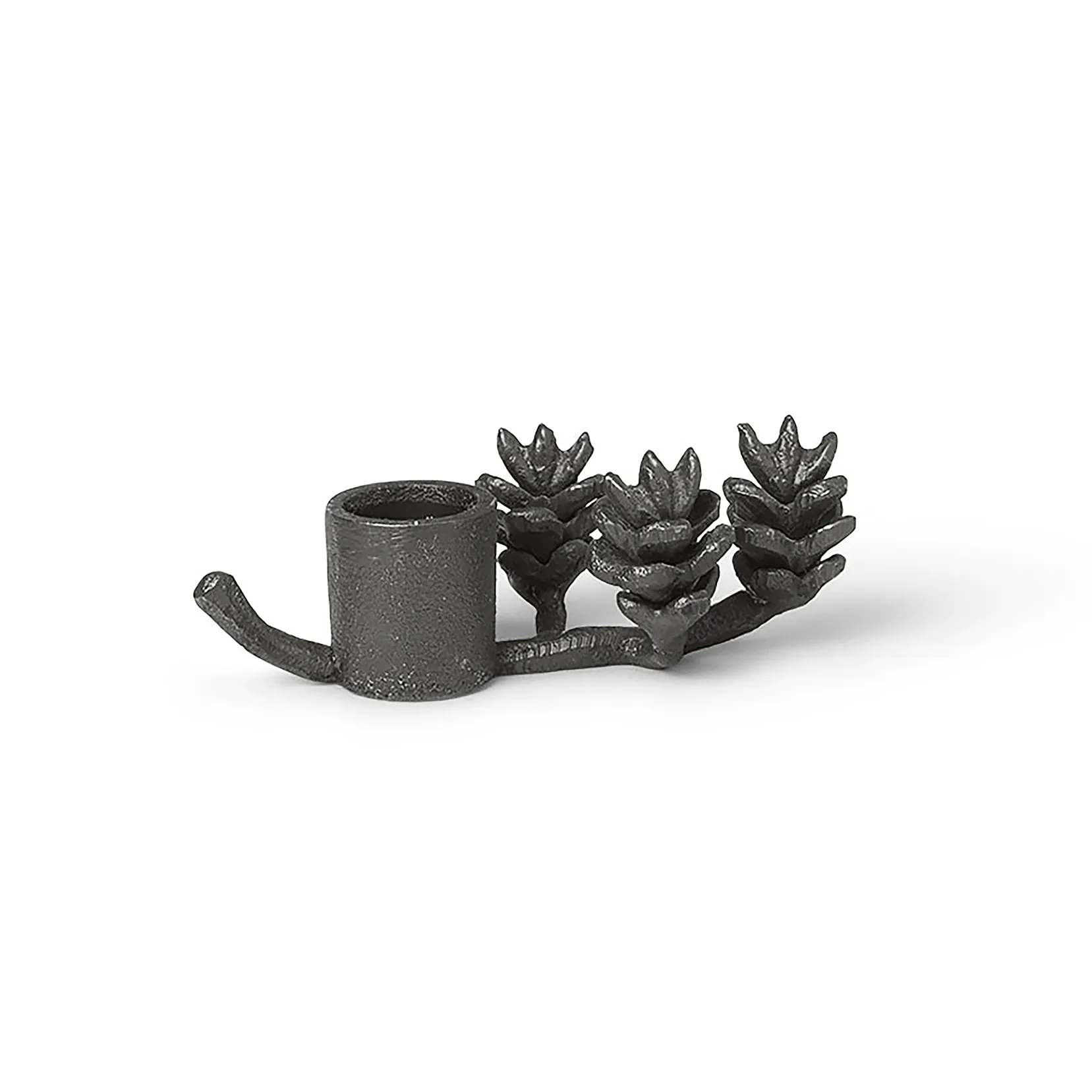Forest lysestake 6 cm, Svart messing Ferm Living