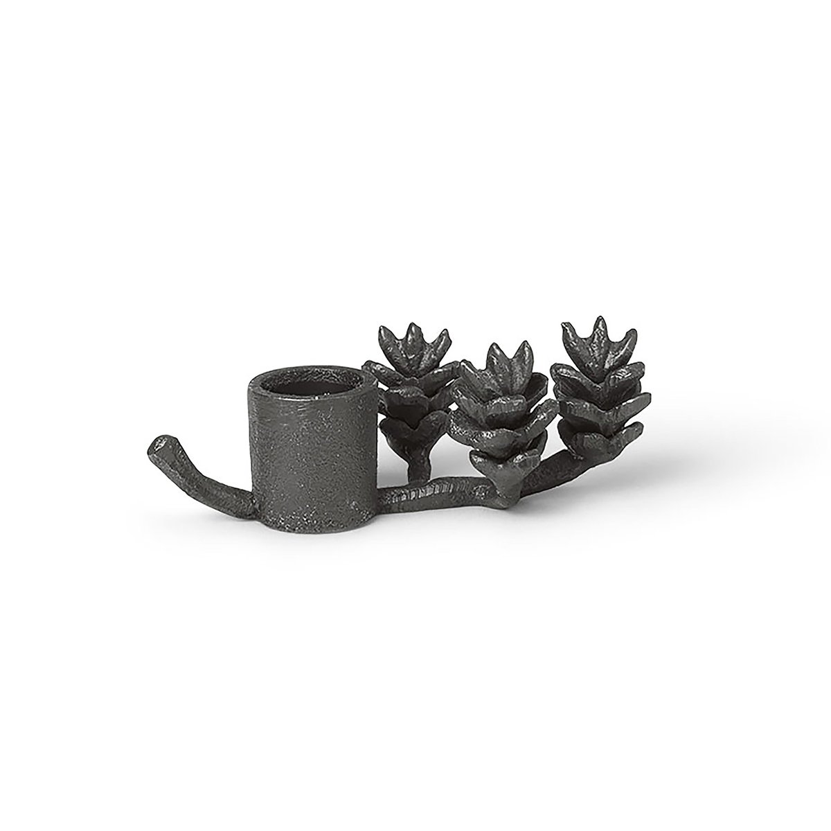 Ferm Living Forest lysestake 6 cm Svart messing
