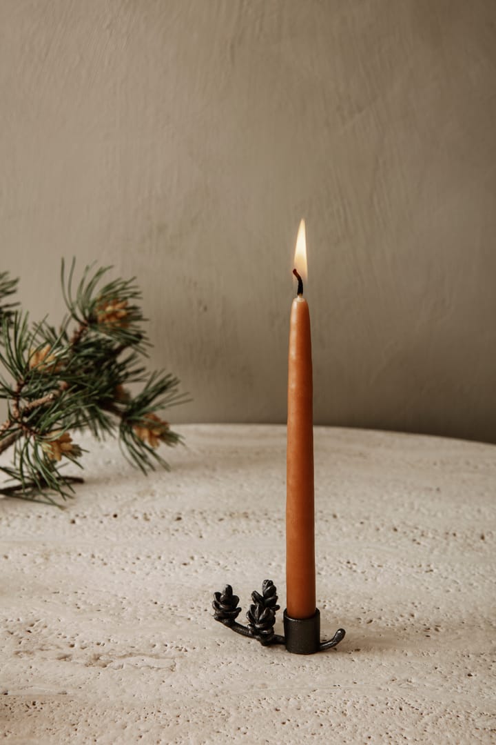 Forest lysestake 6 cm, Svart messing Ferm Living