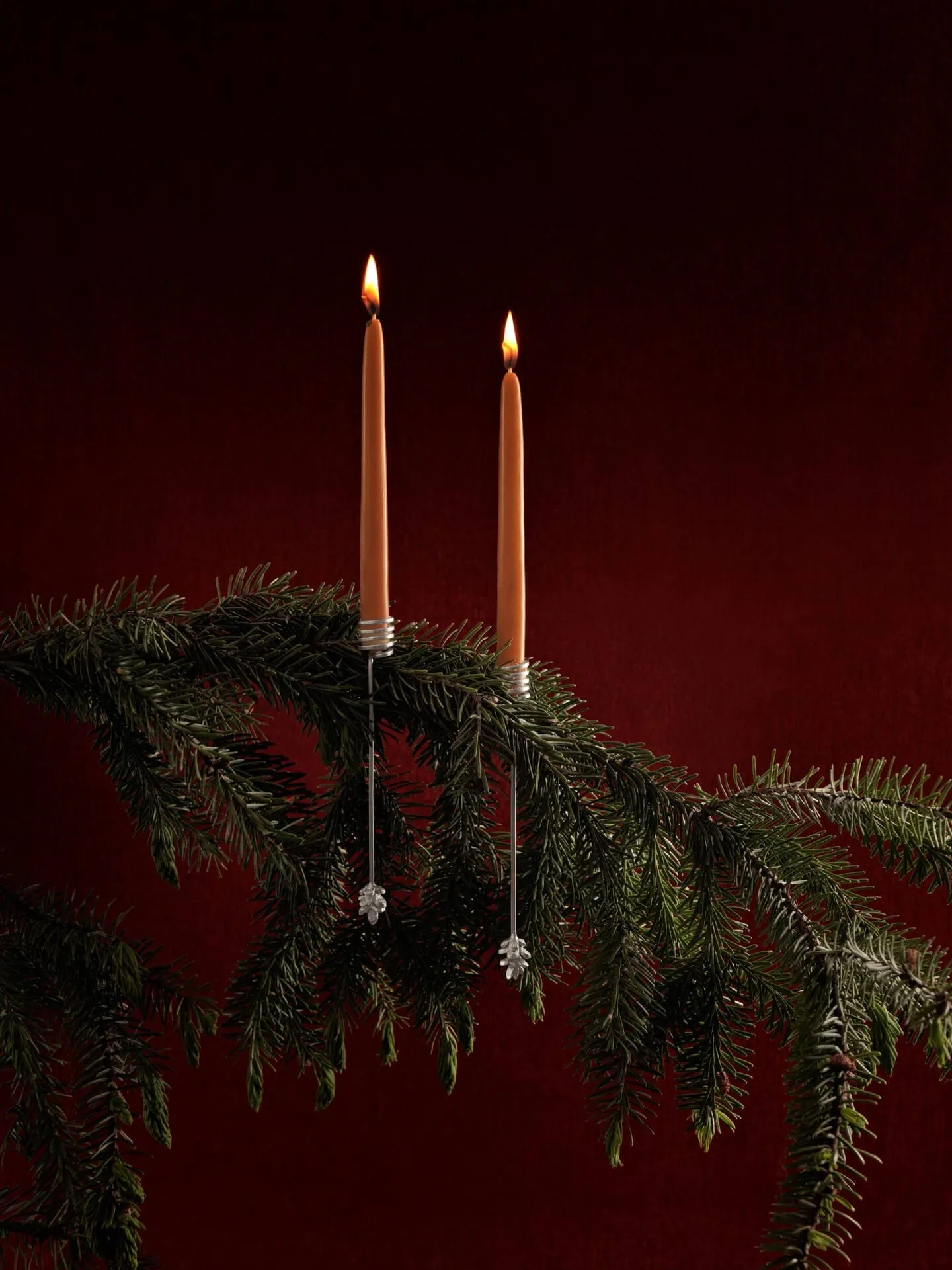 Forest lysholder til juletre 4-pakning, Silver Ferm Living