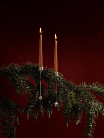 Forest lysholder til juletre 4-pakning - Silver - Ferm Living