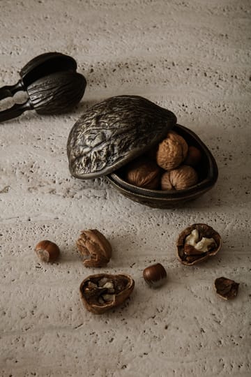 Forest nut box nøtteskål med lokk 7,5 cm - Antikk messing - ferm LIVING