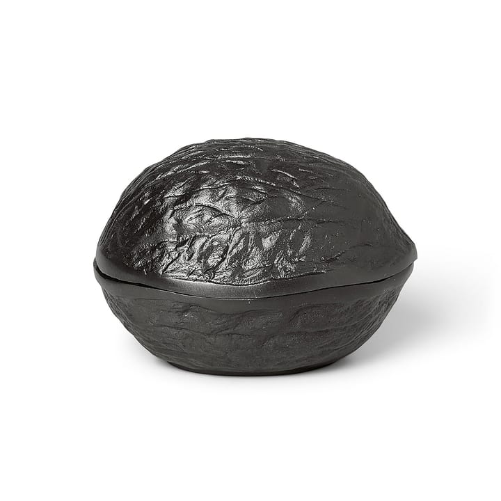 Forest nut box nøtteskål med lokk 7,5 cm - Blackened aluminium - ferm LIVING
