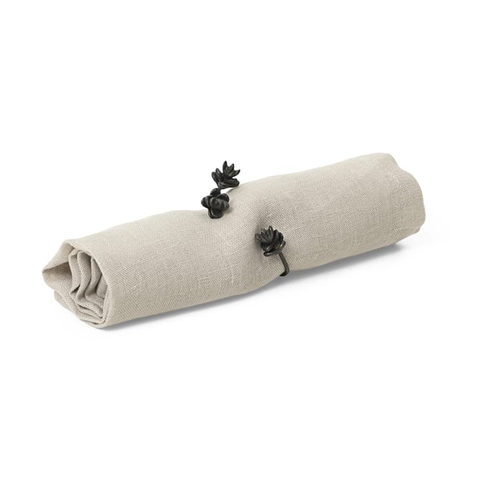 Forest serviettring 4-pakning, Black brass Ferm Living