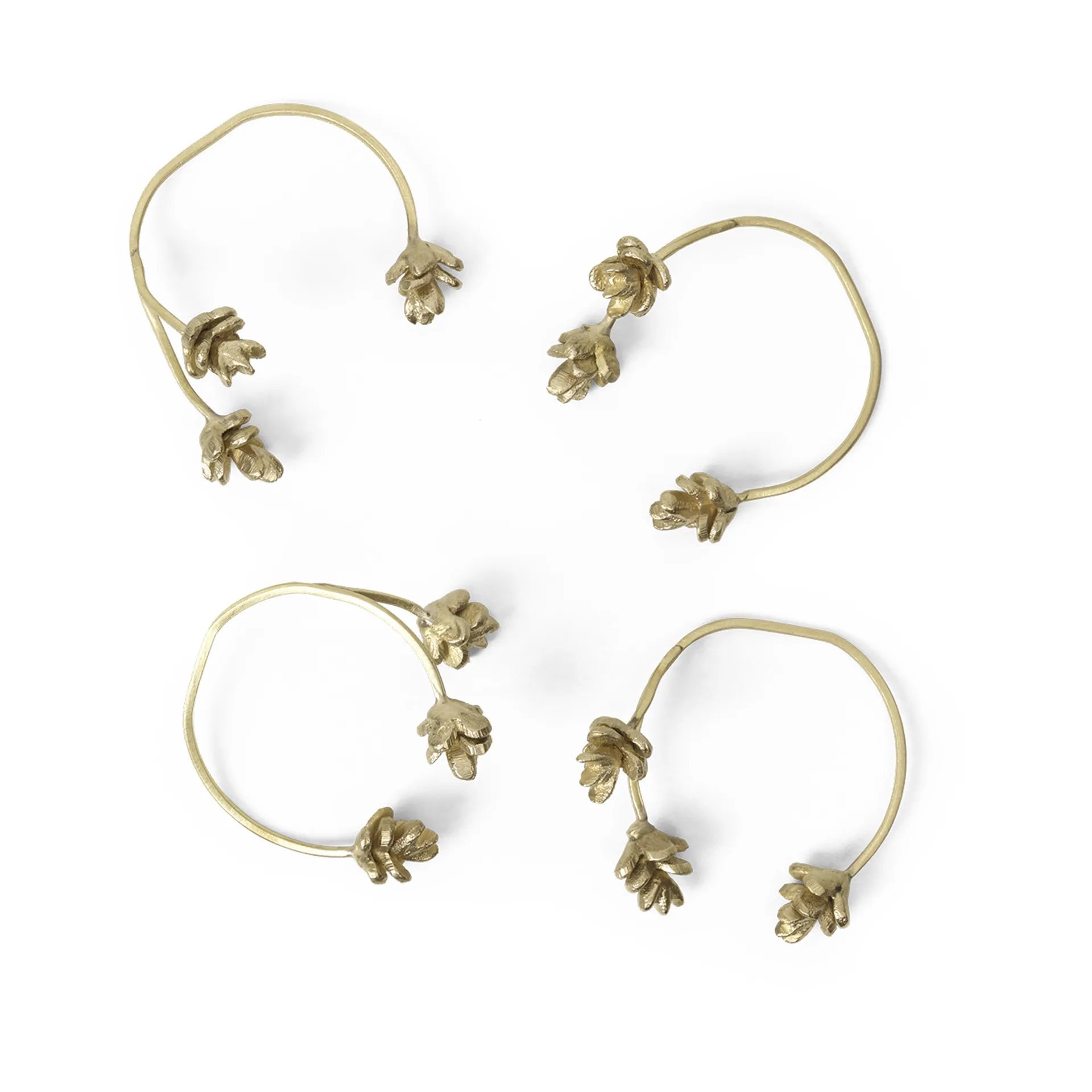 Forest serviettring 4-pakning, Brass Ferm Living