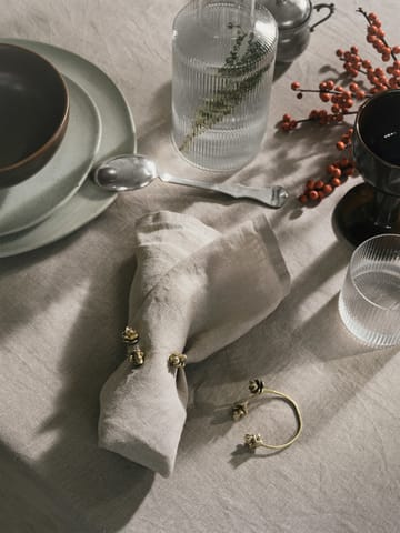 Forest serviettring 4-pakning - Brass - Ferm Living
