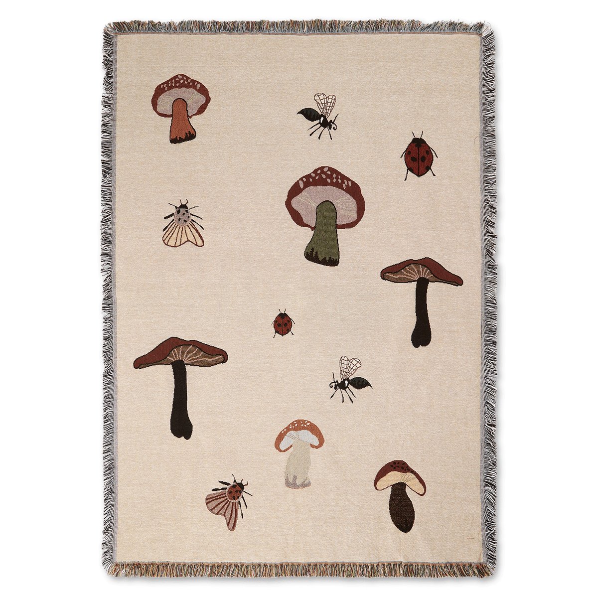 Forest tapestry pledd 120 x 170 cm Sand