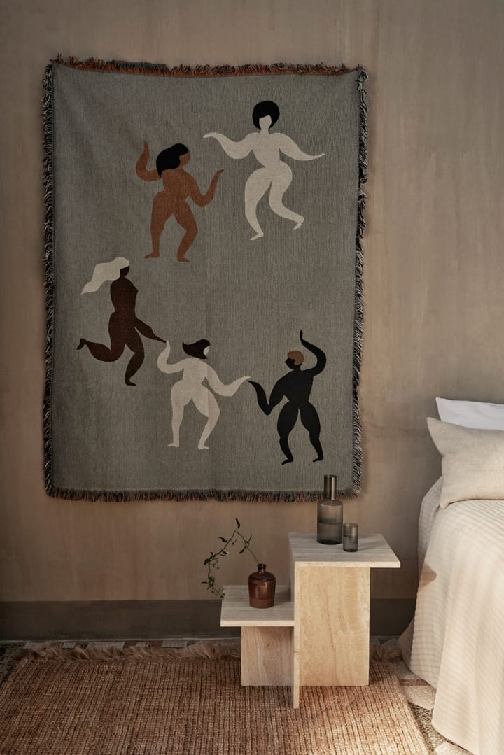 Free tapestry pledd 120 x 170 cm - Grey - ferm LIVING