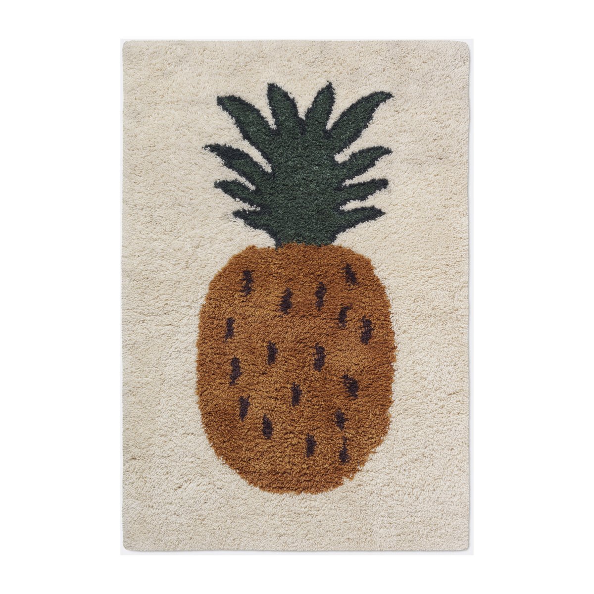 Bilde av Ferm Living Fruiticana teppe L 120 x 180 cm Pineapple