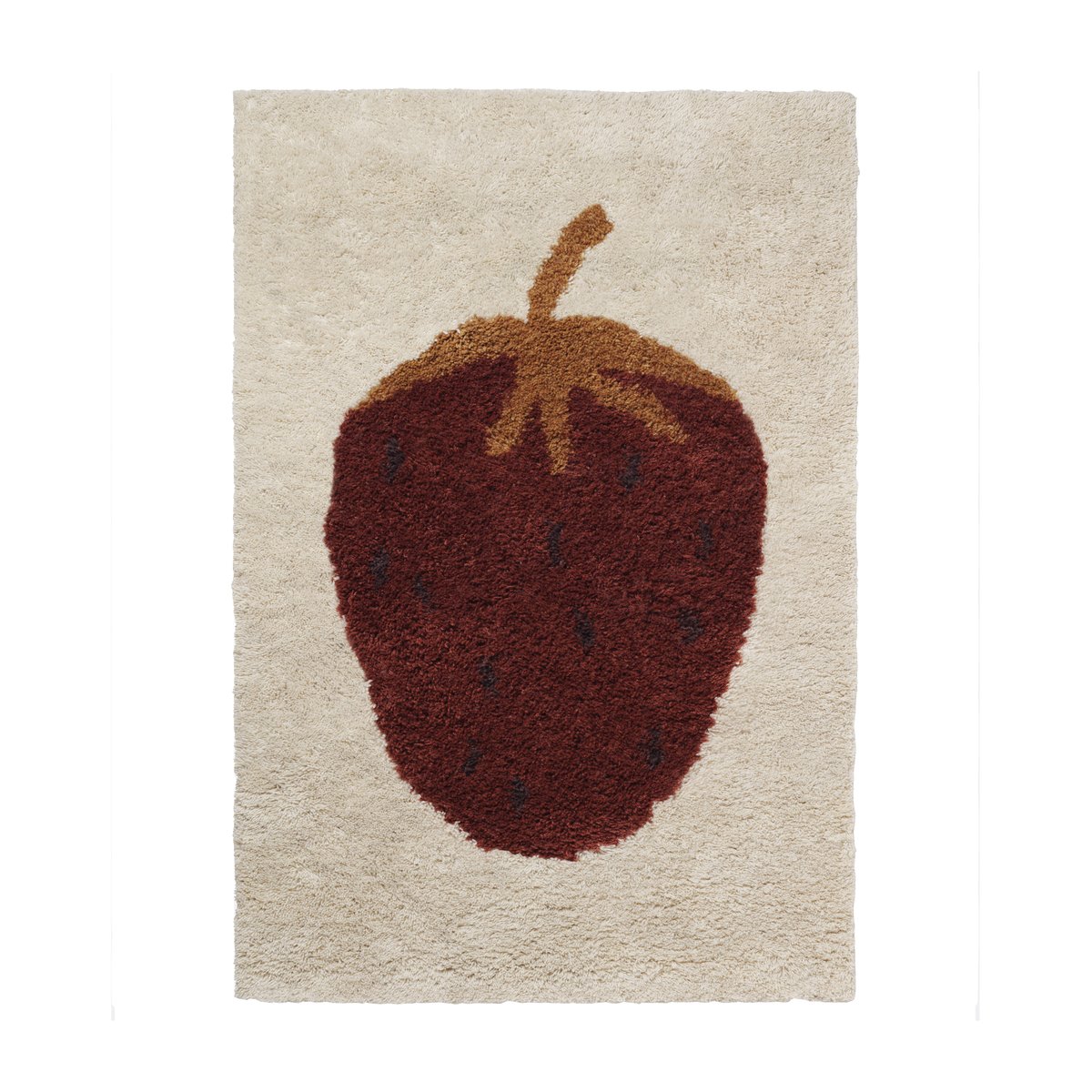 Bilde av Ferm Living Fruiticana teppe S 80 x 120 cm Strawberry