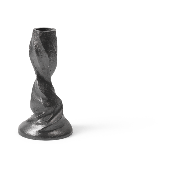Gale lysestake 13 cm - Blackened Aluminium - Ferm Living