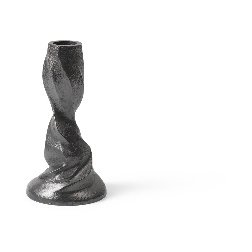 Ferm Living Gale lysestake 13 cm Blackened Aluminium