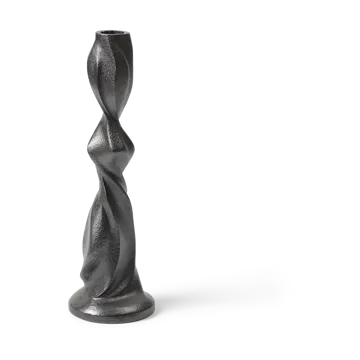 Gale lysestake 25 cm - Blackened Aluminium - Ferm Living