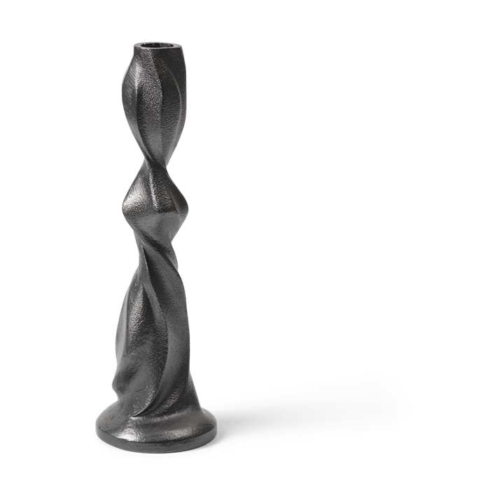 Gale lysestake 25 cm - Blackened Aluminium - Ferm Living