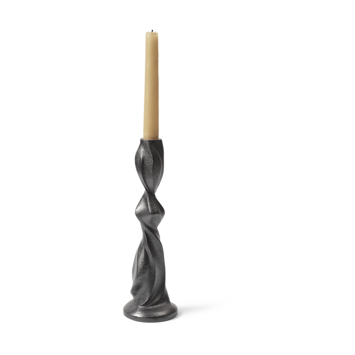 Gale lysestake 25 cm, Blackened Aluminium Ferm Living