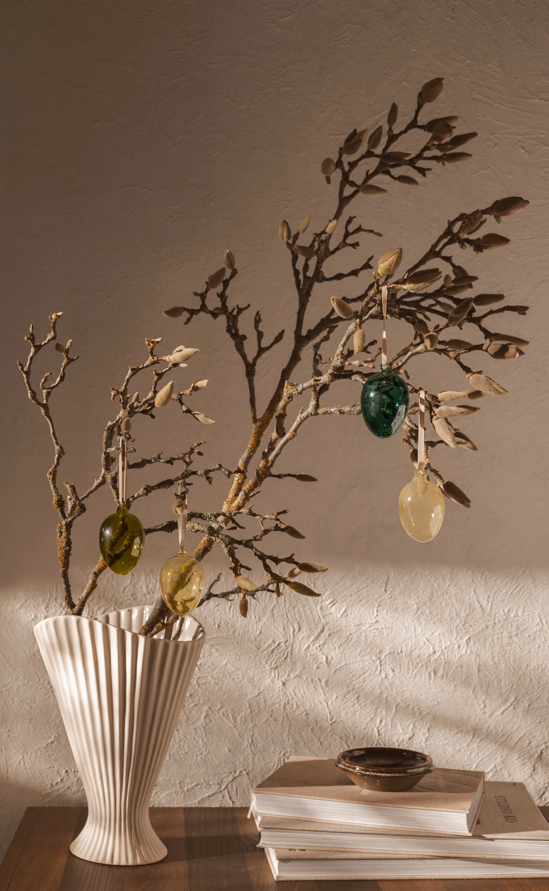 Glass easter eggs 4-pakning, Mixed dark Ferm Living
