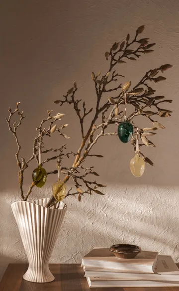 Glass easter eggs 4-pakning - Mixed dark - Ferm Living