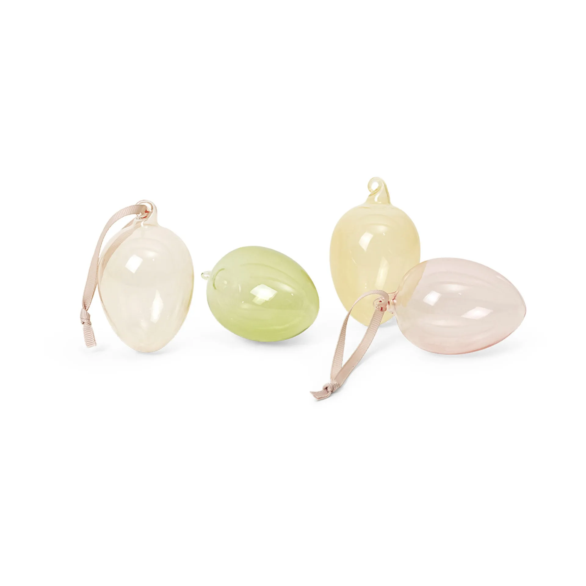Glass easter eggs 4-pakning, Mixed light Ferm Living