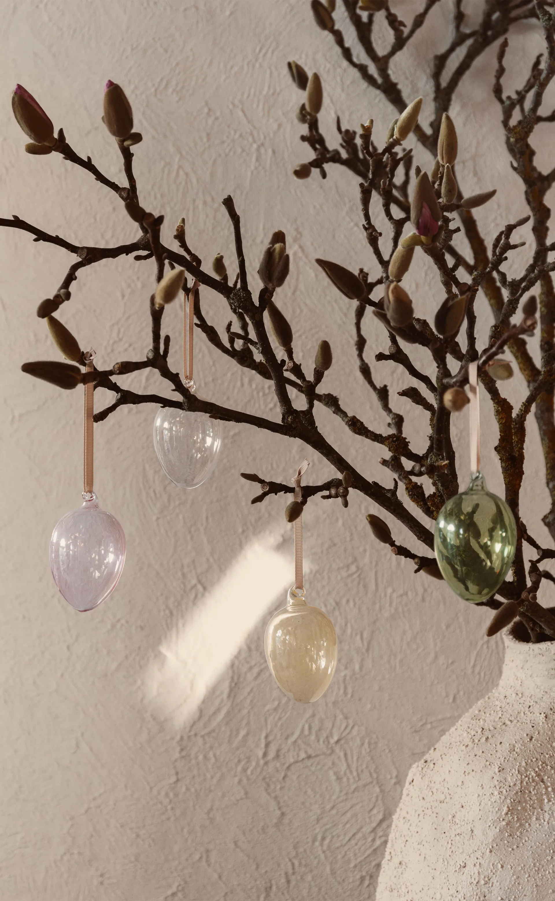 Glass easter eggs 4-pakning, Mixed light Ferm Living