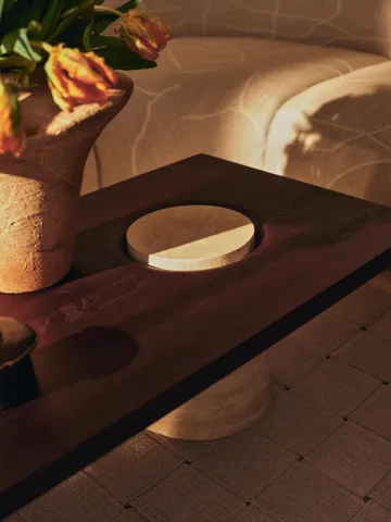 Grova sofabord - Travertine, 155x55x34 m - Ferm Living