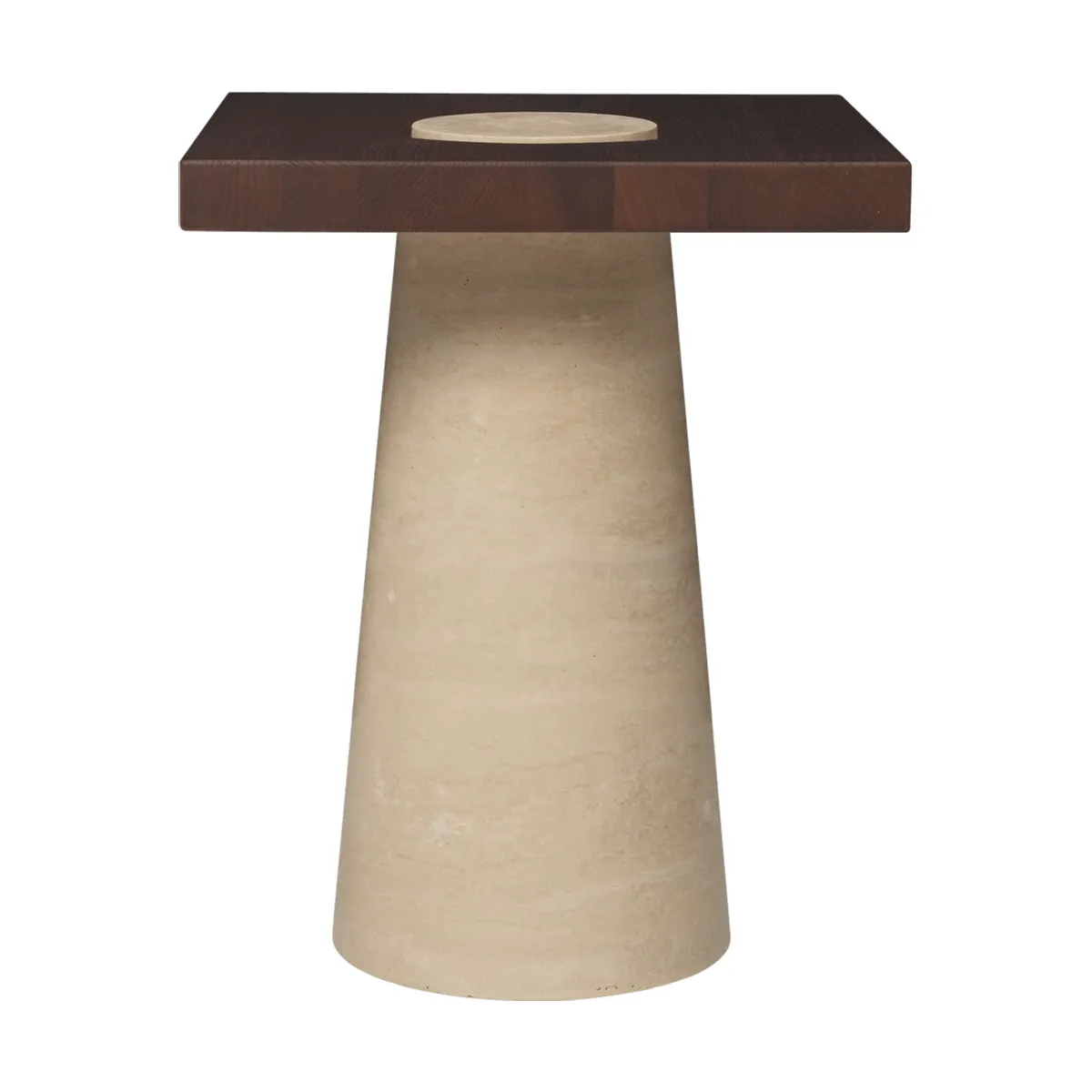 Grove sidebord, Travertine, 40x40x50 cm Ferm Living