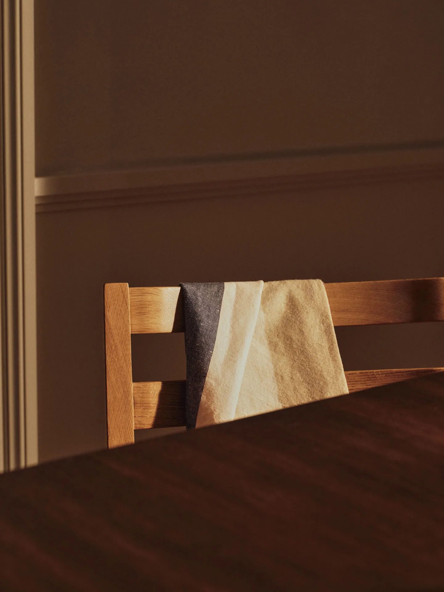 Hale kjøkkenhåndkle 50x70 cm, Cashmere-mocha-indigo blue Ferm Living