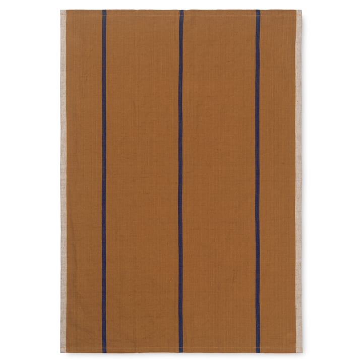 Hale kjøkkenhåndkle 50x70 cm - Mustard-navy - ferm LIVING