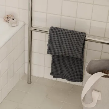 Håndkle økologisk bomull grå - 50x100 cm - Ferm Living