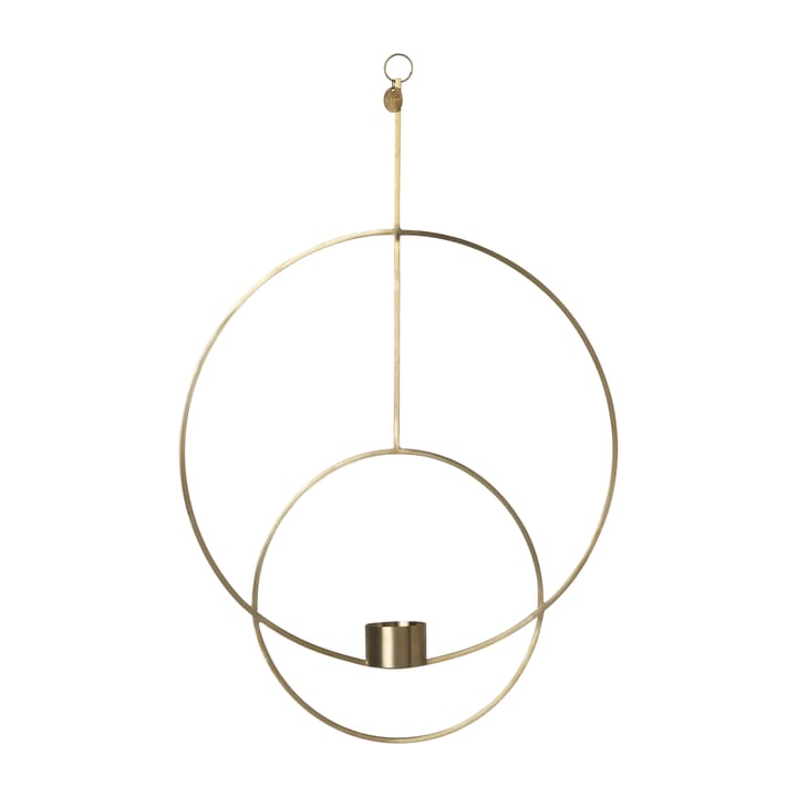 Hanging tealight lysekrone rund - messing - ferm LIVING