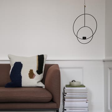 Hanging tealight lysekrone rund - svart - ferm LIVING