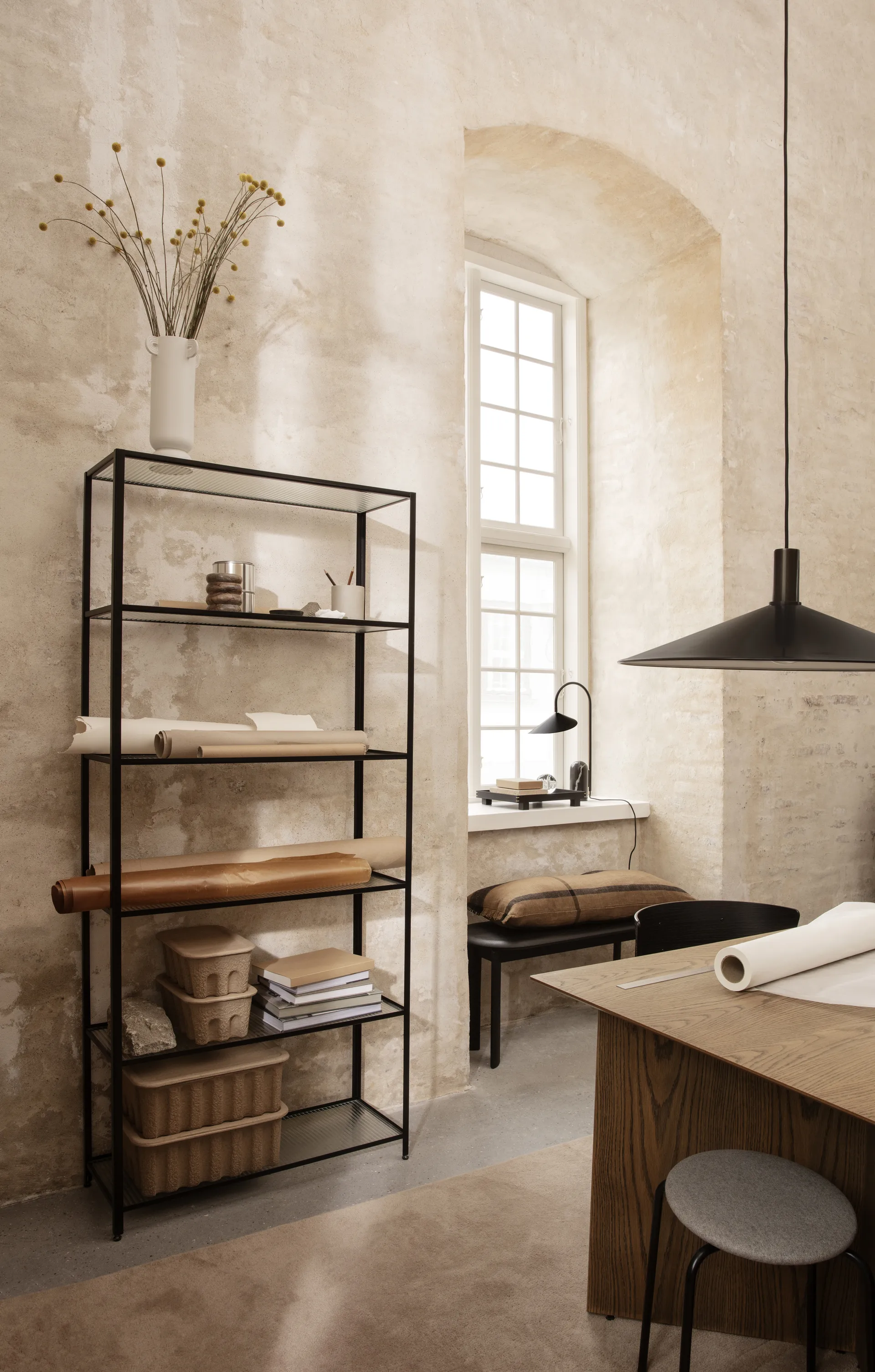 Haze bokhylle, Svart Ferm Living