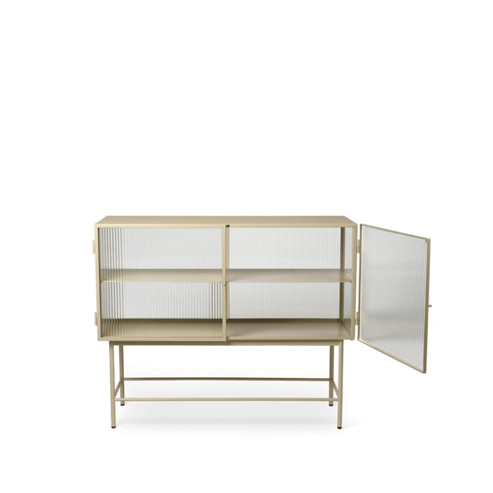 Haze sidebord - cashmere, bølgete glass - Ferm Living