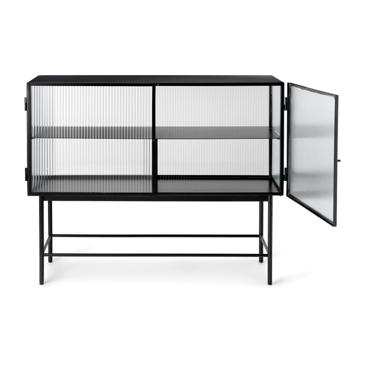 Haze sidebord, Svart-bølgete glass Ferm Living
