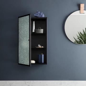 Haze veggskap - black, rutete glass - ferm LIVING