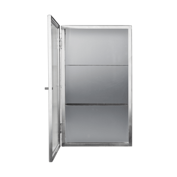 Haze veggskap - Reeded glass - stainless steel - Ferm Living