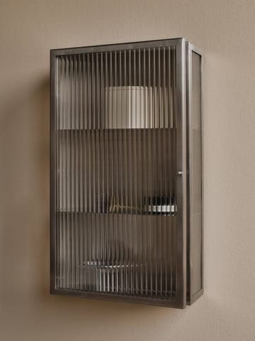 Haze veggskap - Reeded glass - stainless steel - Ferm Living