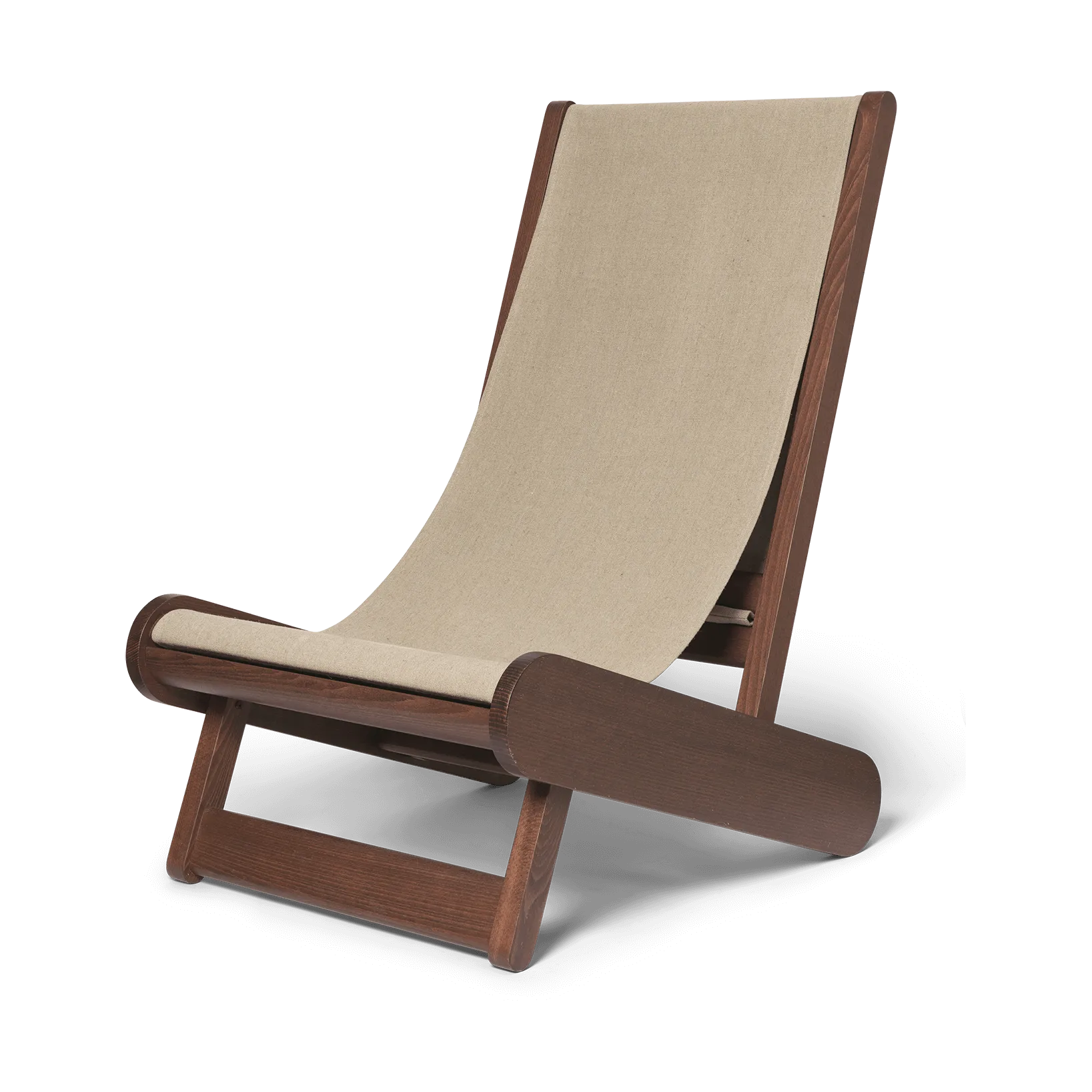 Hemi loungestol, Dark stained, natural Ferm Living