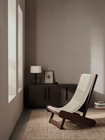 Hemi loungestol - Dark stained, natural - Ferm Living