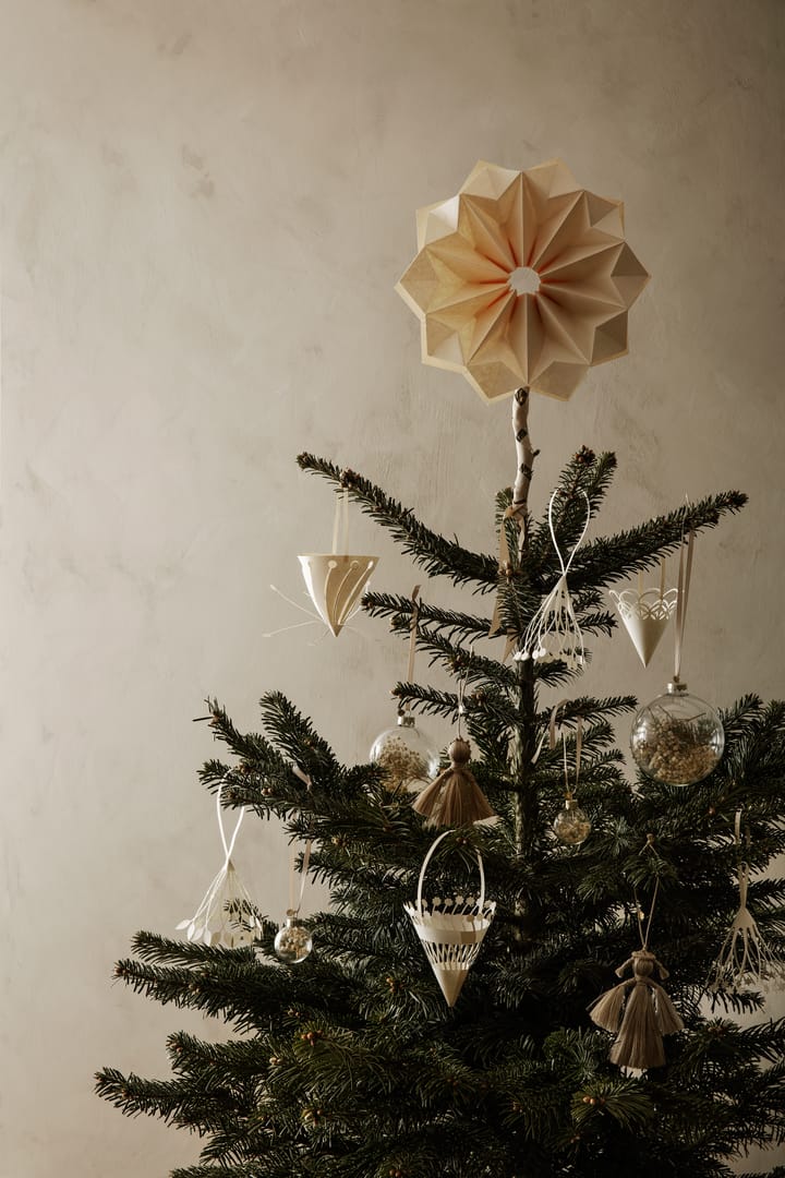 Hengende julekremmerhus Ø 10 cm 3-pakning, Offwhite Ferm Living